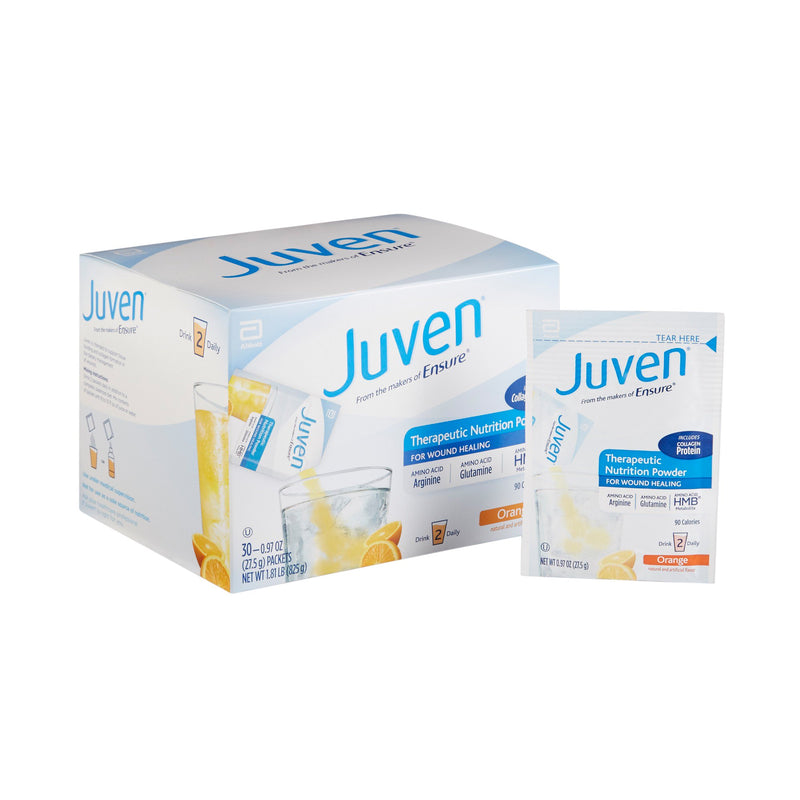Juven Orange Arginine/Glutamine Therapeutic Nutrition Powder (Case of 30 Packs)
