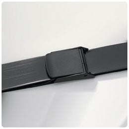 Gait Belt Easi-Care 60 Inch Length Black Vinyl Coated Webbing (Each)