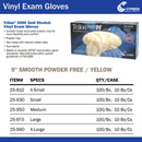Trilon 2000 PF with MC3 Stretch Vinyl Exam Glove, Large, Ivory (Case of 1000)
