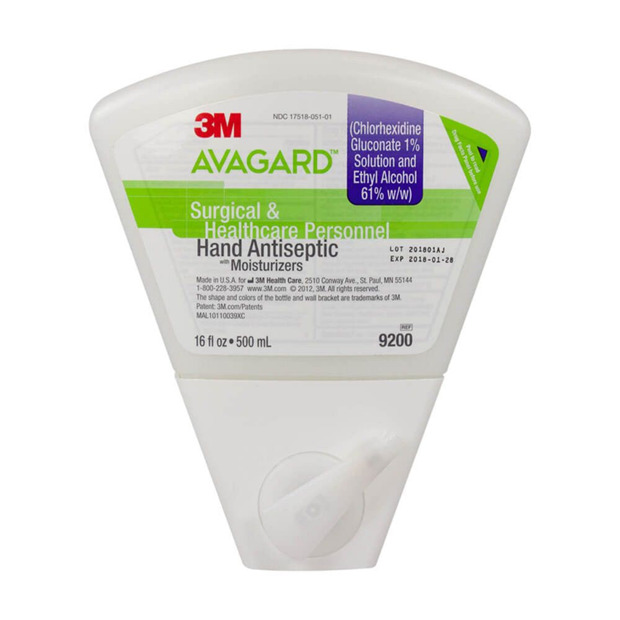 Solventum Corporation 3M Avagard Surgical Scrub Dispenser Refill Bottle (8/CS) 