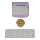 Safe N Simple Ostomy Barrier Safe n Simple Trim to Fit, Standard Wear Adhesive Tape Collar 57 mm Flange Up to 1-1/2 Inch Opening 5 X 5 Inch (40/CS) 