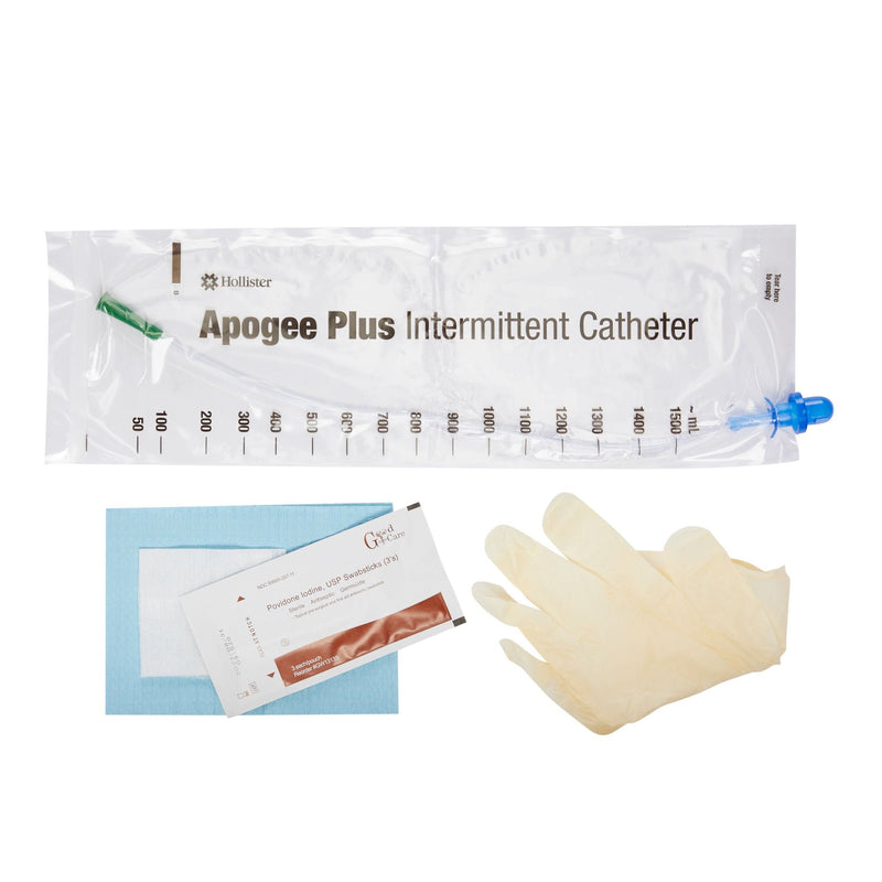 Intermittent Catheter Tray Apogee Closed System / Firm Tip 14 Fr. Without Balloon 