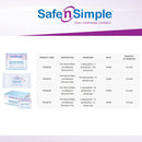 Safe n Simple Adhesive Remover Wipes (Case of 600)
