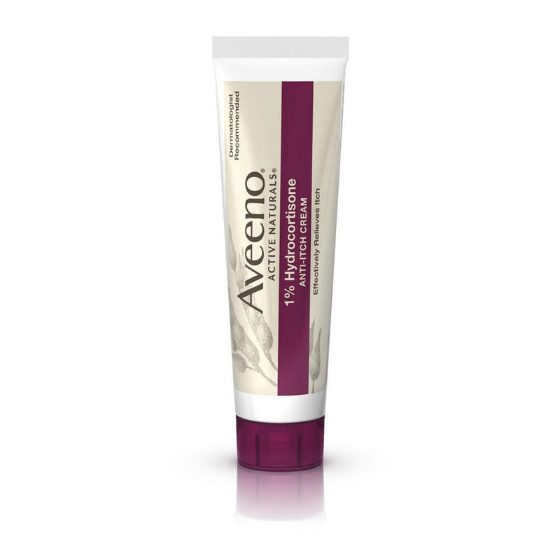 Aveeno Active Naturals 1% Hydrocortisone Anti-Itch Cream, Maximum Strength (Case of 24)