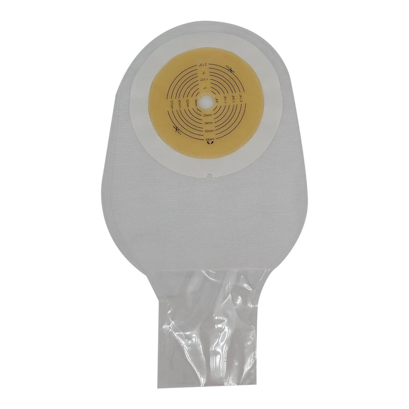 Ostomy Pouch Safe n Simple One-Piece System 12 Inch Length Flat, Trim To Fit 1/2 to 2-1/2 Inch Stoma Drainable (Case of 80)