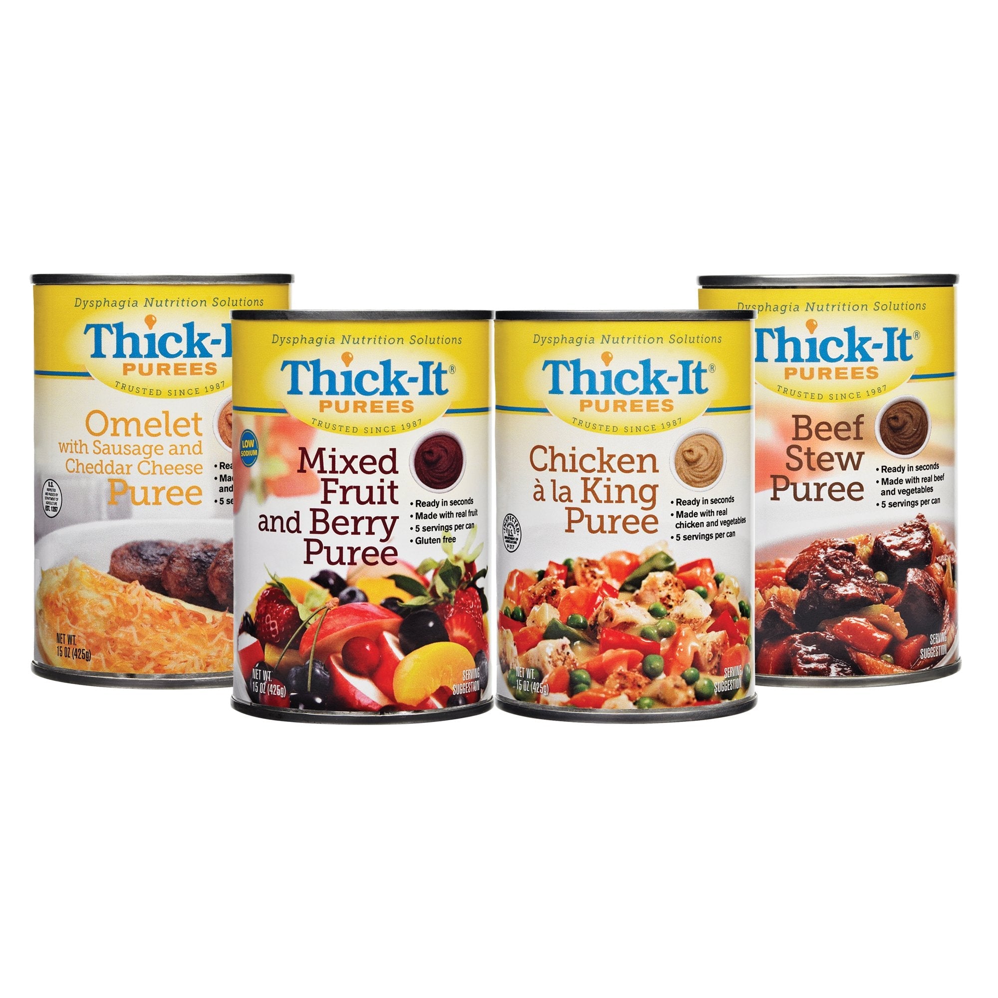 Kent Precision Foods Thick-It Beef in BBQ Sauce Purée, 15-ounce Can (12/CS) 