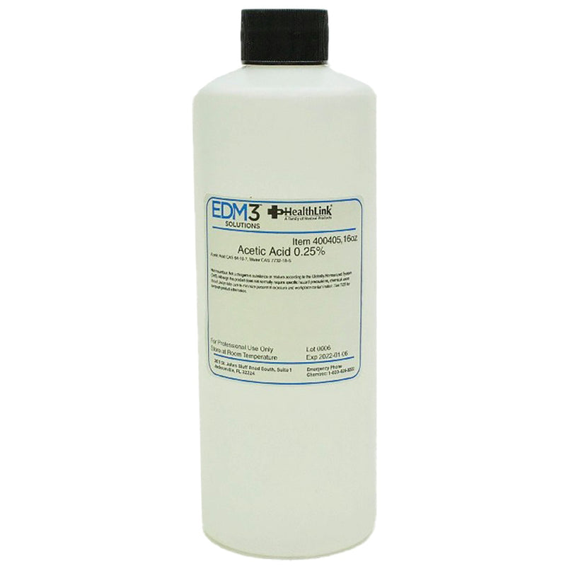 EDM 3 LLC Healthlink 0.25% Acetic Acid Chemistry Reagent, 16-ounce bottle 