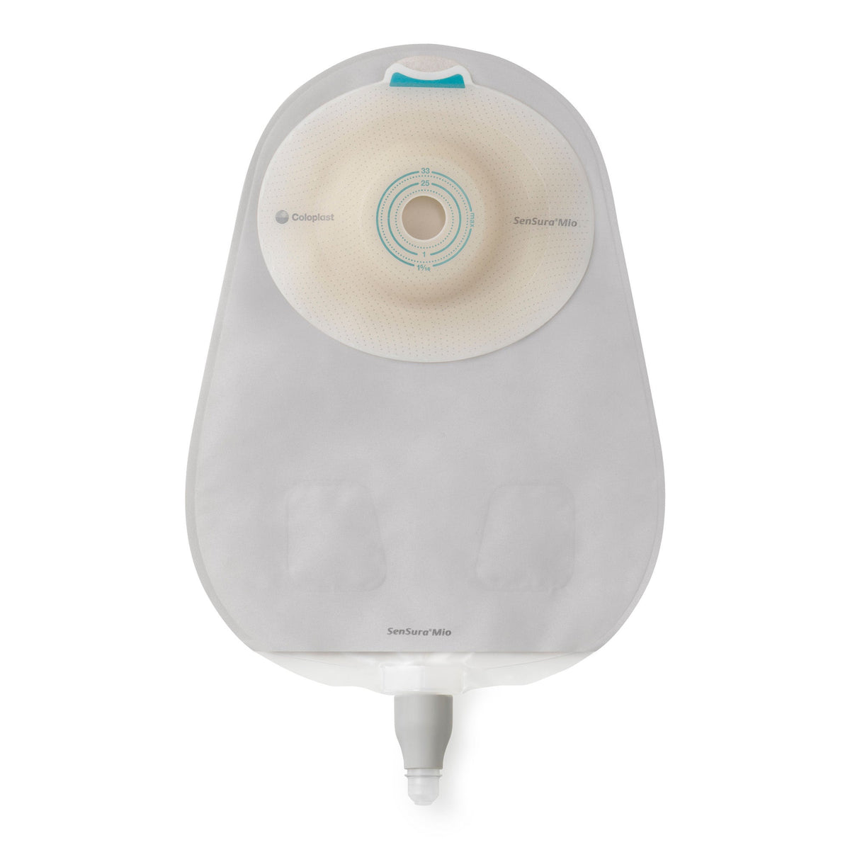 Urostomy Pouch SenSura Mio One-Piece System Deep Convex, Cut to Fit Transparent (Box of 10)