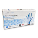 McKesson Confiderm 2.8C Nitrile Exam Gloves, Large, Ocean Blue (Case of 1000) 