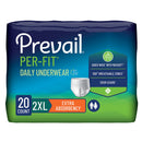 Prevail Per-Fit Daily Underwear, 2X-Large (Case of 80)
