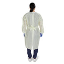 McKesson Brand McKesson AAMI Level 2 Isolation Gown, Tape Tab Neck Style, Extra Large, Yellow (100/CS)