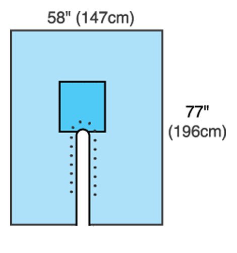 Cardinal Health Sterile Split Drape, 77 x 120 Inch (Case of 10)