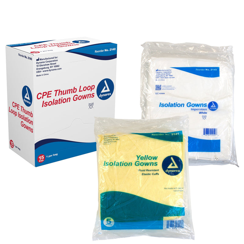 Dynarex Isolation Gown (50/Case)