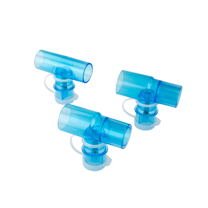 Dynarex Spring Loaded T  Spring Loaded T-Adaptor (22mm ID x 22mm OD), 30/Cs