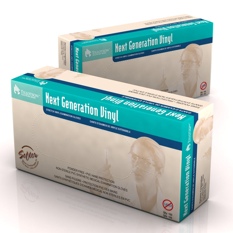 Dynarex Next Generation Stretch Vinyl Exam Gloves Non-Latex