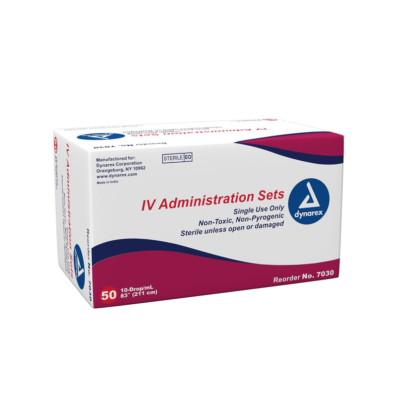 Dynarex Iv Administration Sets  IV Administration set - 10 Drop - 83" - 1 inj site