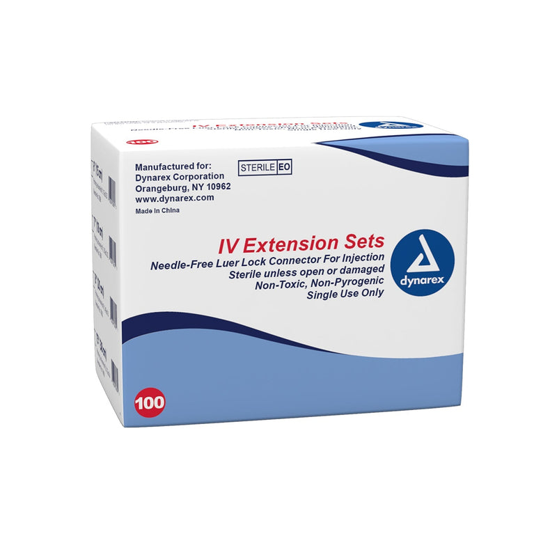 Dynarex Iv Extension Sets  IV Extension set - 6" - Needle free Leur Lock conn