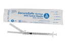 Dynarex Securesafe Hypodermic Syringes With Needles 