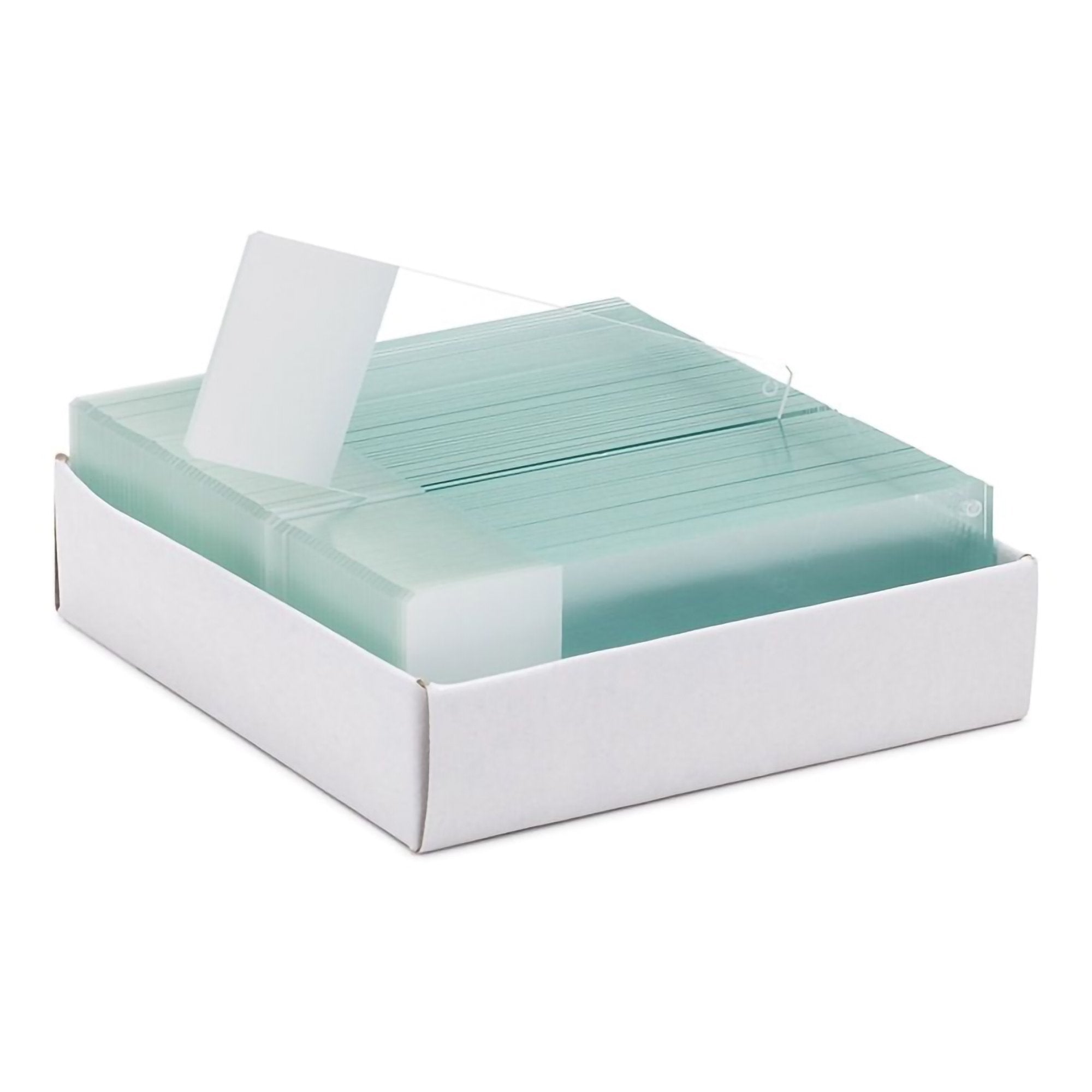 StatLab Medical Products Microscope Slide ColorView 25 X 75 X 1 mm White End 