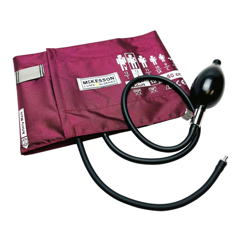 McKesson Lumeon Blood Pressure Cuff and Bulb, Large Cuff, 34 – 50 cm, Adult (Case of 15)