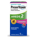 Bausch + Lomb PreserVision AREDS 2 Chewables, Mixed Berry Flavor (Bottle of 60)
