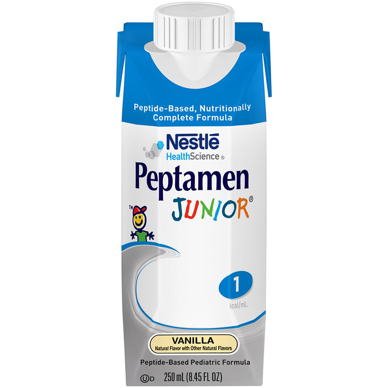 Peptamen Junior Peptide-Based Pediatric Formula, Vanilla, 8.45 oz. (Case of 24)