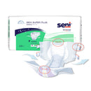 Seni Super Plus Overnight Heavy to Severe Absorbency Incontinence Brief, Medium (Case of 75)