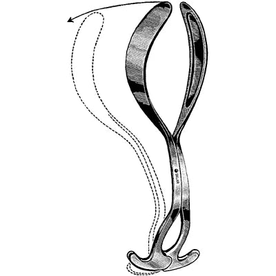 Sklar Laufe Divergent Obstetrical Forceps - 92-2912