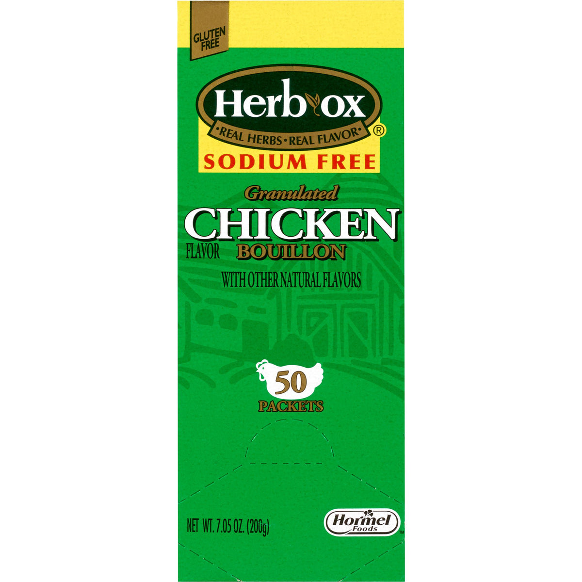 Herb-Ox Chicken Bouillon Sodium Free Instant Broth (Case of 300)