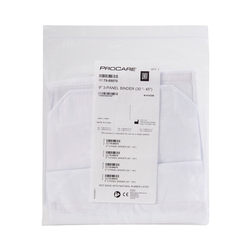 Procare 3-Panel Abdominal Support, One Size Fits Most, 9-Inch Height 