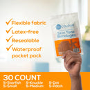 TruColour Brown Adhesive Strips, Assorted Shapes and Sizes (Case of 1500) 