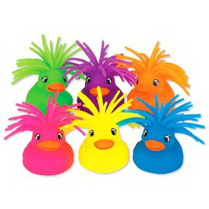 Toys Kids Love Stickers 12 per Pack Neon Puffer Duck 3 Inch Height