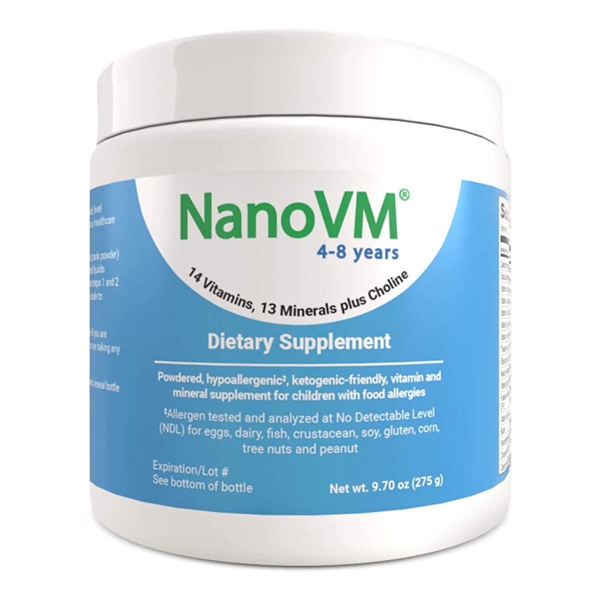NanoVM Dietary Supplement for 4 – 8 Years, 275-gram Jar (Bottle)