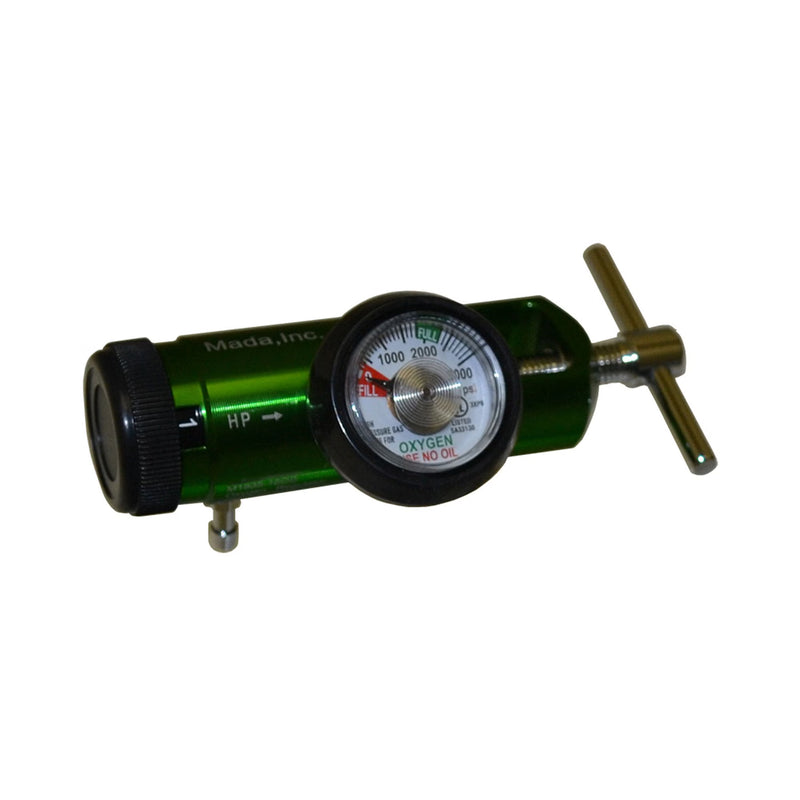 Mini Oxygen Regulator Click Style 0 - 15 LPM Barb Outlet CGA-870 (Each)