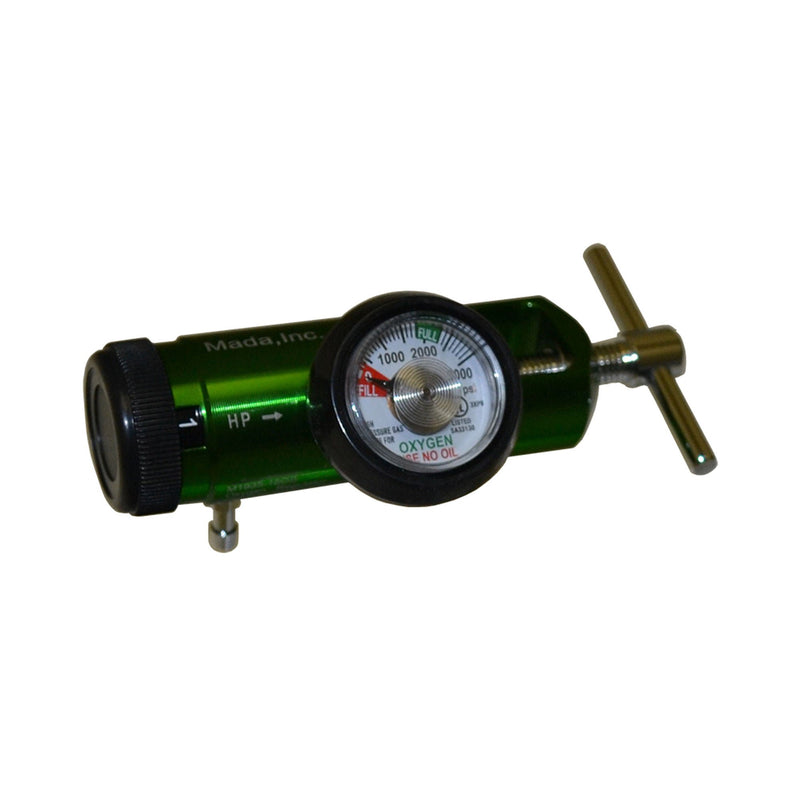 Mini Oxygen Regulator Click Style 0 - 15 LPM Barb Outlet CGA-870 (Each)