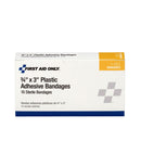 Acme United 3/4"x3" Plastic Bandages, 16/box