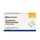 Acme United Blue Metal Detectable Fabric Knuckle Bandages, 8/box