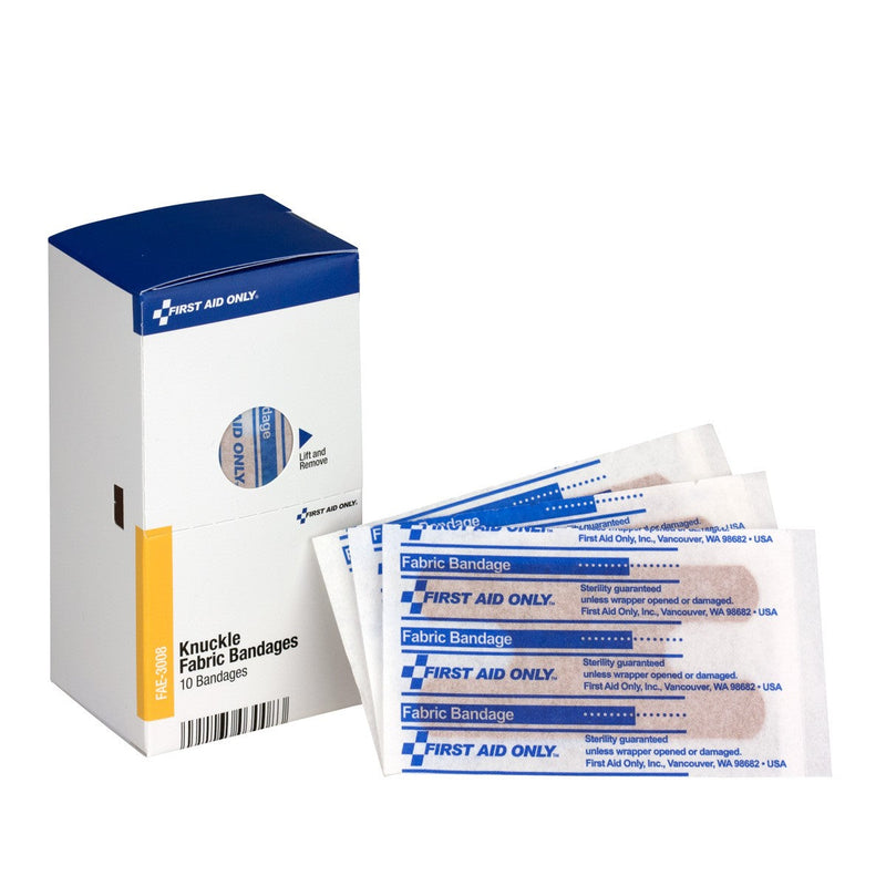 Acme United Smart Compliance Boxed Refill Fabric Knuckle Bandages, 10/box