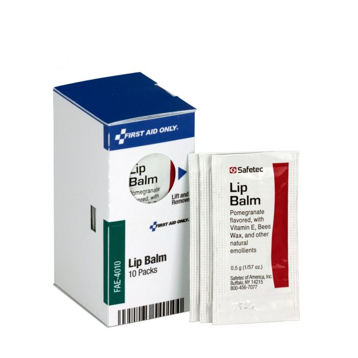 Acme United Smart Compliance Boxed Refill Lip Balm Packets, 10/box