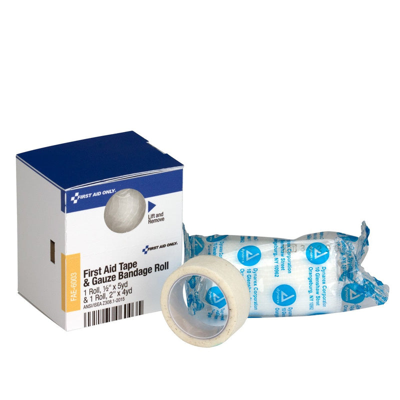 Acme United Smart Compliance Boxed Refill 1/2"x5yd First Aid Tape and 2" Conforming Gauze