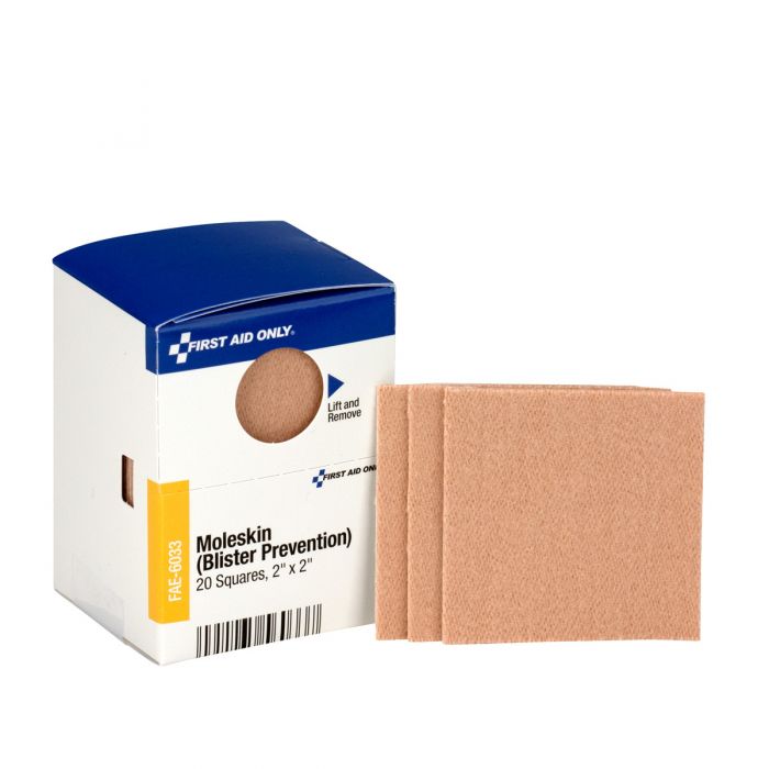 Acme United Smart Compliance Boxed Refill Moleskin Blister Bandages, 20/Box