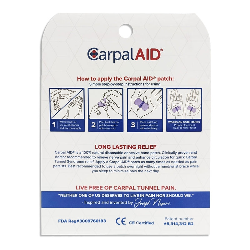Carpal Aid Patch Hand-Based Carpal Tunnel Support (4800/CS) 