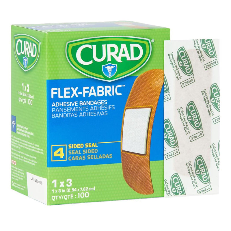 Comfort Cloth Tan Adhesive Strip, 1 x 3 Inch (Case of 1200)
