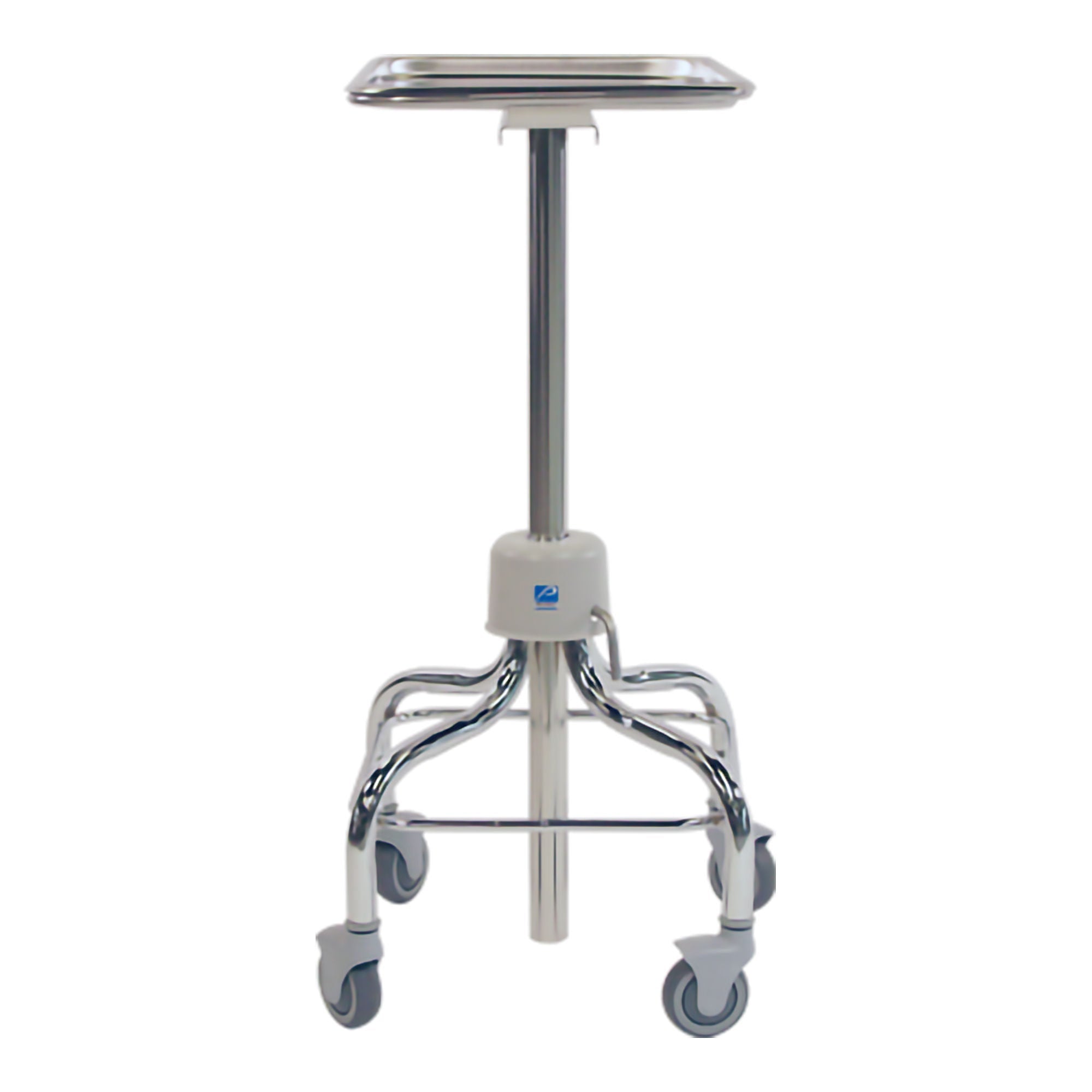Pedigo Mayo Instrument Stand/Tray - 4 Leg Base 30 - 40" 19.125"