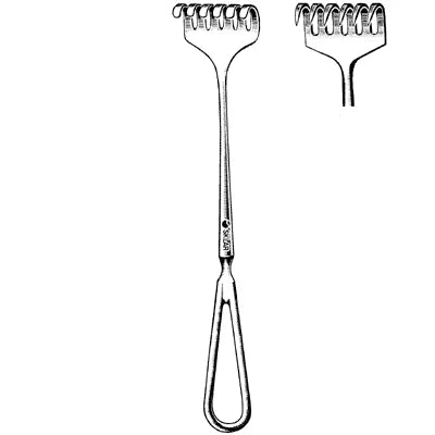 Sklar Volkman Retractor (USA) - 8-1/2", Sharp, 6 Prongs - 60-5606