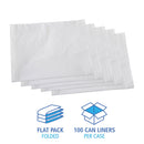 Trash Bag Boardwalk 60 gal. 0.70 mil 38 X 58 Inch White Industrial Strength Star Seal Bottom Flat Pack (Case of 100)