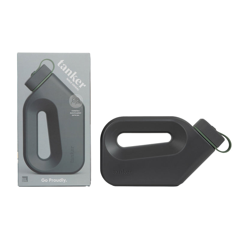 Tanker Portable Male Urinal, Cement Grey (Case of 24)
