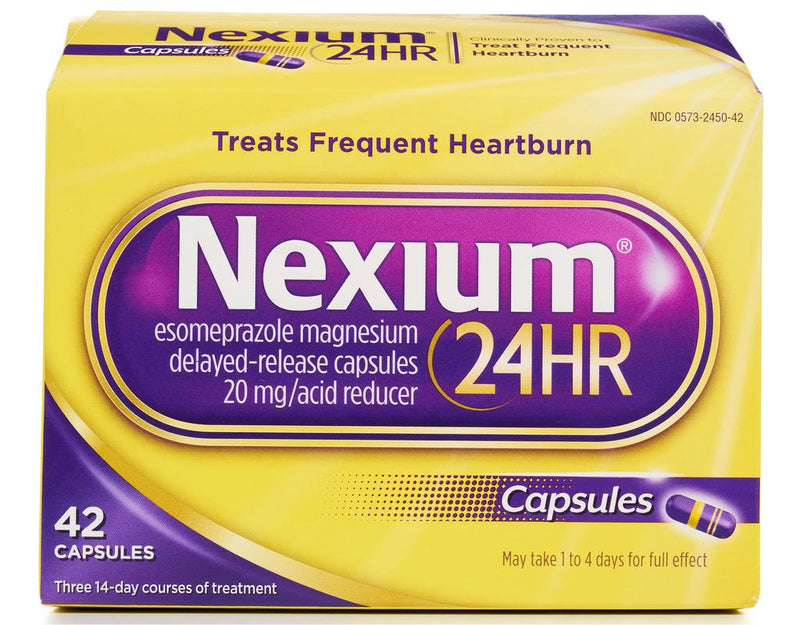 Nexium 24HR Capsules Clear Minis (Carton of 42)