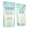 Breast Milk Storage Bag Zomee 8 oz. Food Grade Plastic Clear / Green (100/PK)