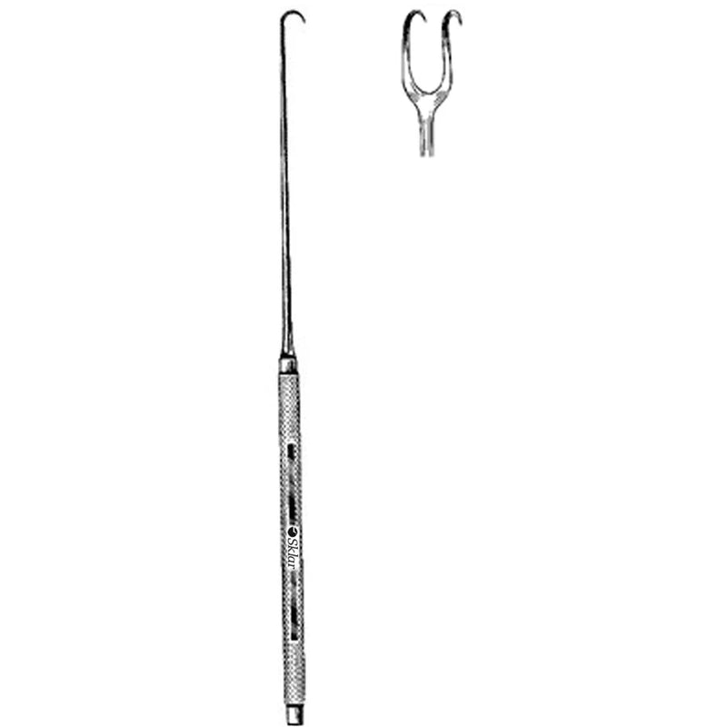 Econo Joseph Hook - 6-1/4", Sharp, 2 Prongs, 5mm, Disposable, BX 12 - 21-394